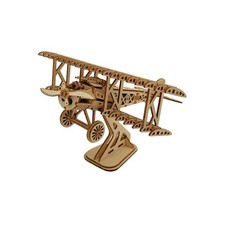3D jigsaw puzzle aeroplane model bi plane model 105 pcs WW1 Wood