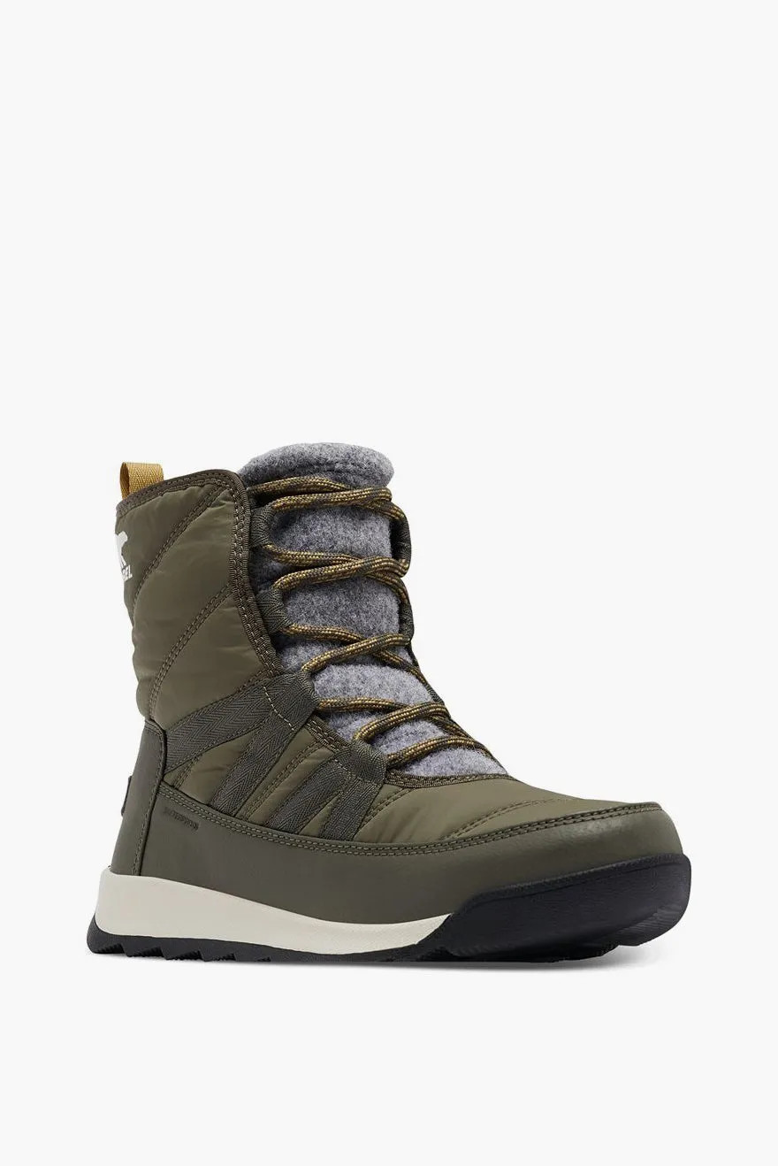 Sorel Women's Whitney Ii Short Lace-up Waterproof Boots - Stone Green, Black 7