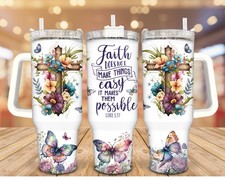 Christian Tumbler Stainless Steel Travel Mug 40 Oz Vacuum Insulated