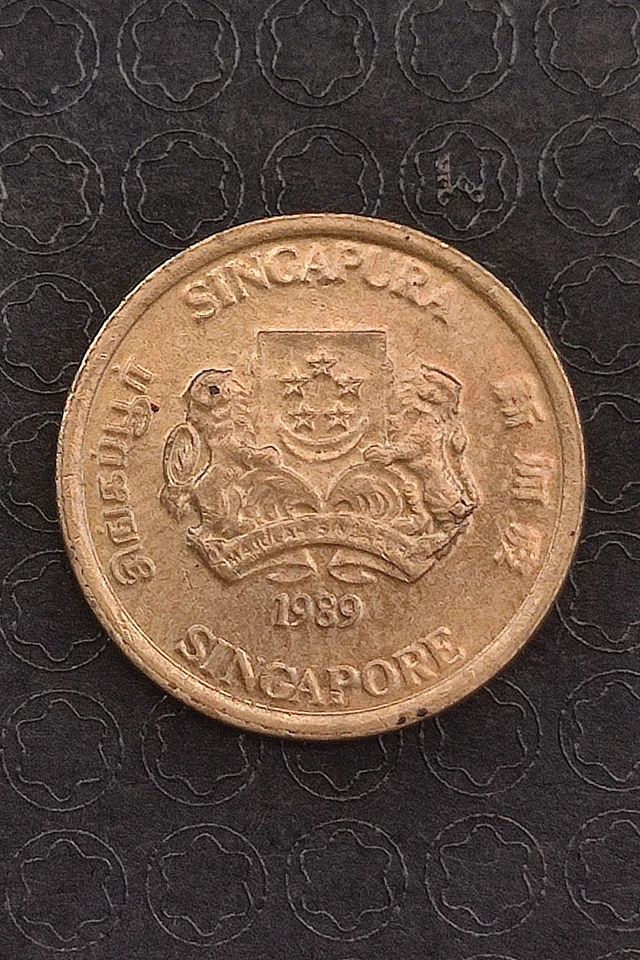 Moneda Singapur 1989 rara colección completa en excelente estado *Envío gratuito Foto 3 de 4