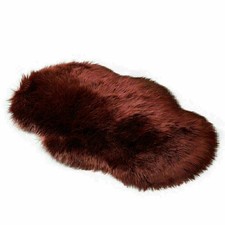 Flauschige Teppich Langflor Hochflor Weicher Fußmatte Wohnzimmer Schlafzimmer DE