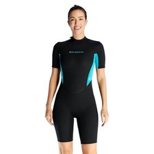 Mens Shorty Wetsuit Womens 1.5mm Shorty Wetsuit Keep Warm Back Zip Spring Wet...