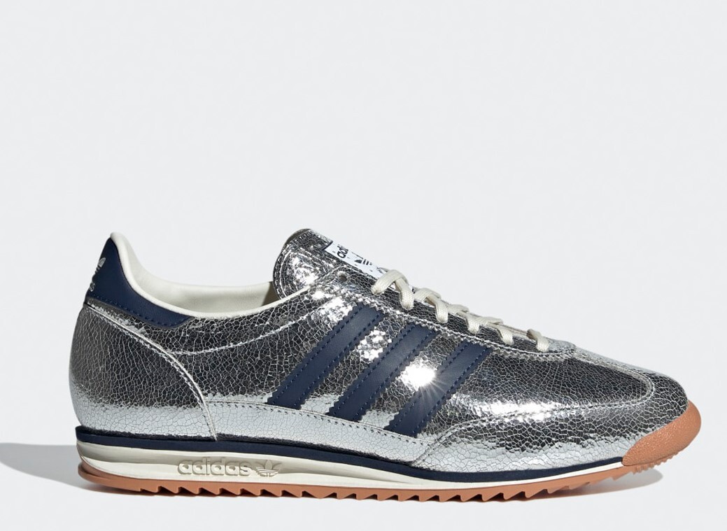 Adidas originals Women's SL 72 Sneakers JH8654 silver navy | eBay