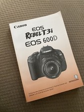 Canon Rebel T3i EOS 600D Instruction Book /Manual. SPANISH