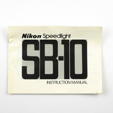 Nikon SB-10 Speedlight Flash - Vintage Manual - Instruction Booklet