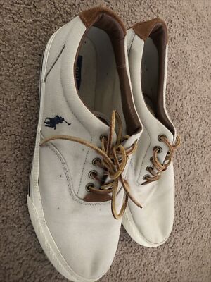Polo Ralph Lauren Vaughn Fashion Sneakers Men 10.5 Beige | eBay display picture 2