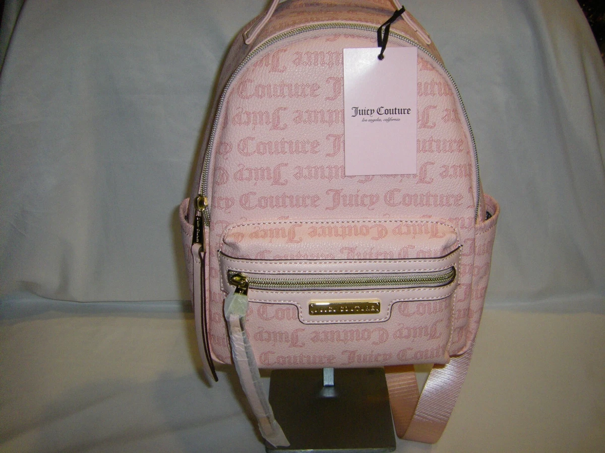 Juicy Couture, Bags, Juicy Couture Mini Backpack Zipup Bag Inner Pockets  Adjustable Straps