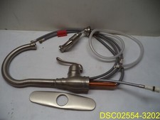 No Nut Minor scratches: Moen Single Handle Kitchen Faucet separate spray nozzle