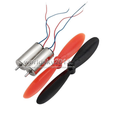 2 pair DC3.7V 45000RPM 7x16mm Coreless Motor with 55mm Propeller For RC Airplane