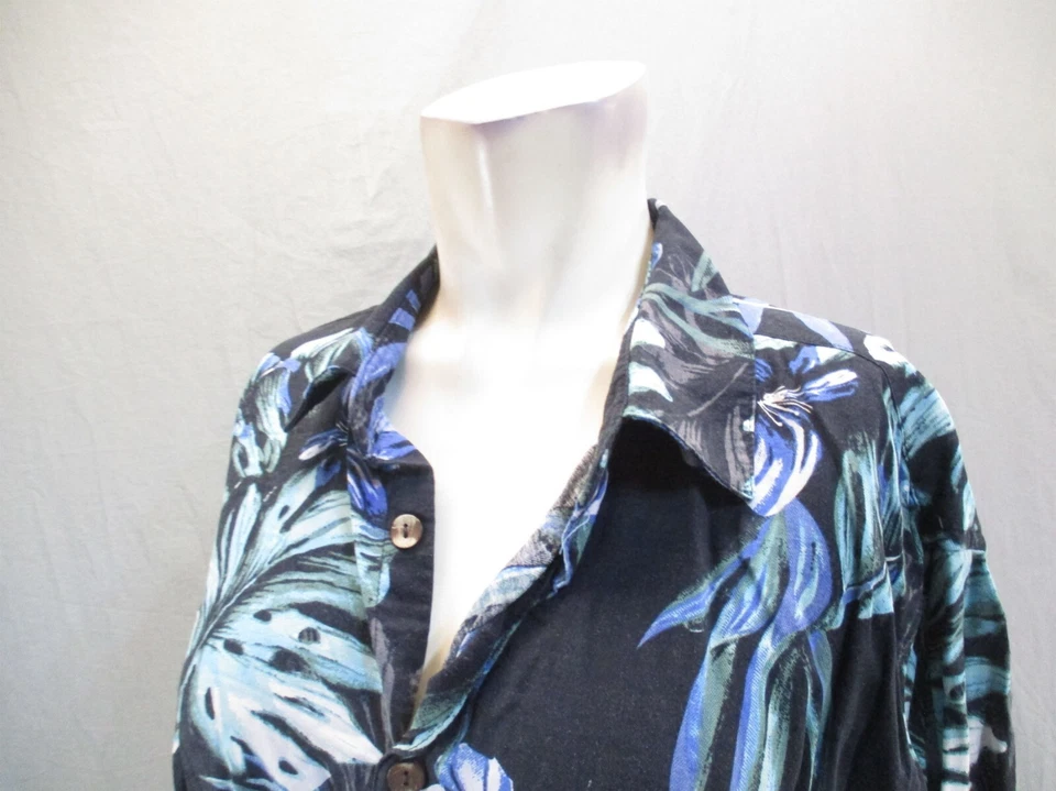 BOCA ISLAND WEAR Size XL Mens Multicolor Silk Blend Short Sleeve Shirt 453 - Image 4 of 4