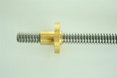 T8 8mm L100mm-1200mm Acme Thread Lead Screw and Copper Nut for 3D