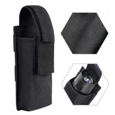 Outdoor Tactical Portable LED Flashlight Holder Duty Belt MOLLE Torch Holster