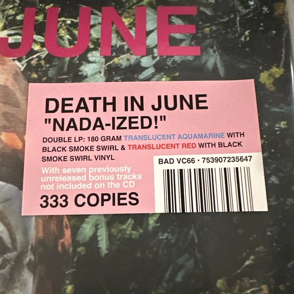 Death In June – Nada-Ized! LP 2023 New European Recordings BAD VC 66 [Blue/Red] - Image 3 of 3