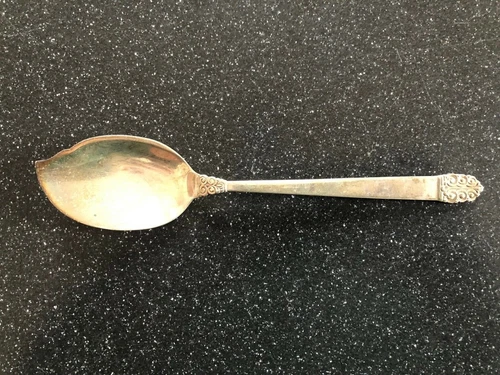 Sterling Silver Jelly Spoon Server Northern Lights Pattern International Silver