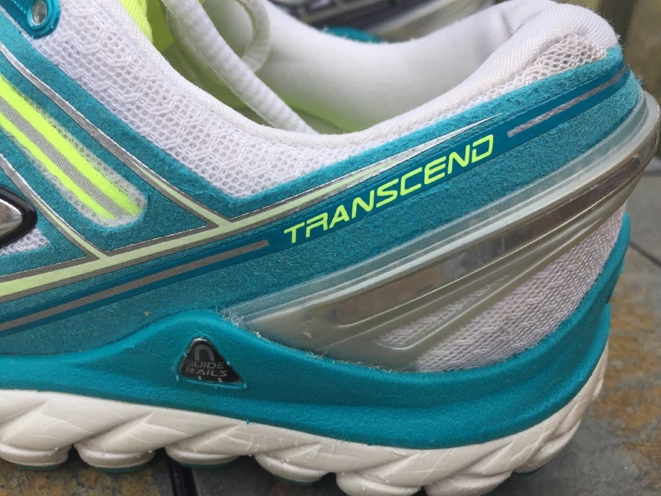 Brooks Transcend Yoga Correr Caminar Entrenamiento Azul & Cal Zapatos Mujer Sz - Imagen 4 de 4