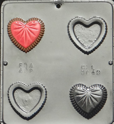 Heart Box with Cover Chocolate Candy Mold Valentine 3049 NEW