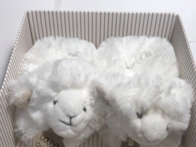 doudou et compagnie lamb slippers