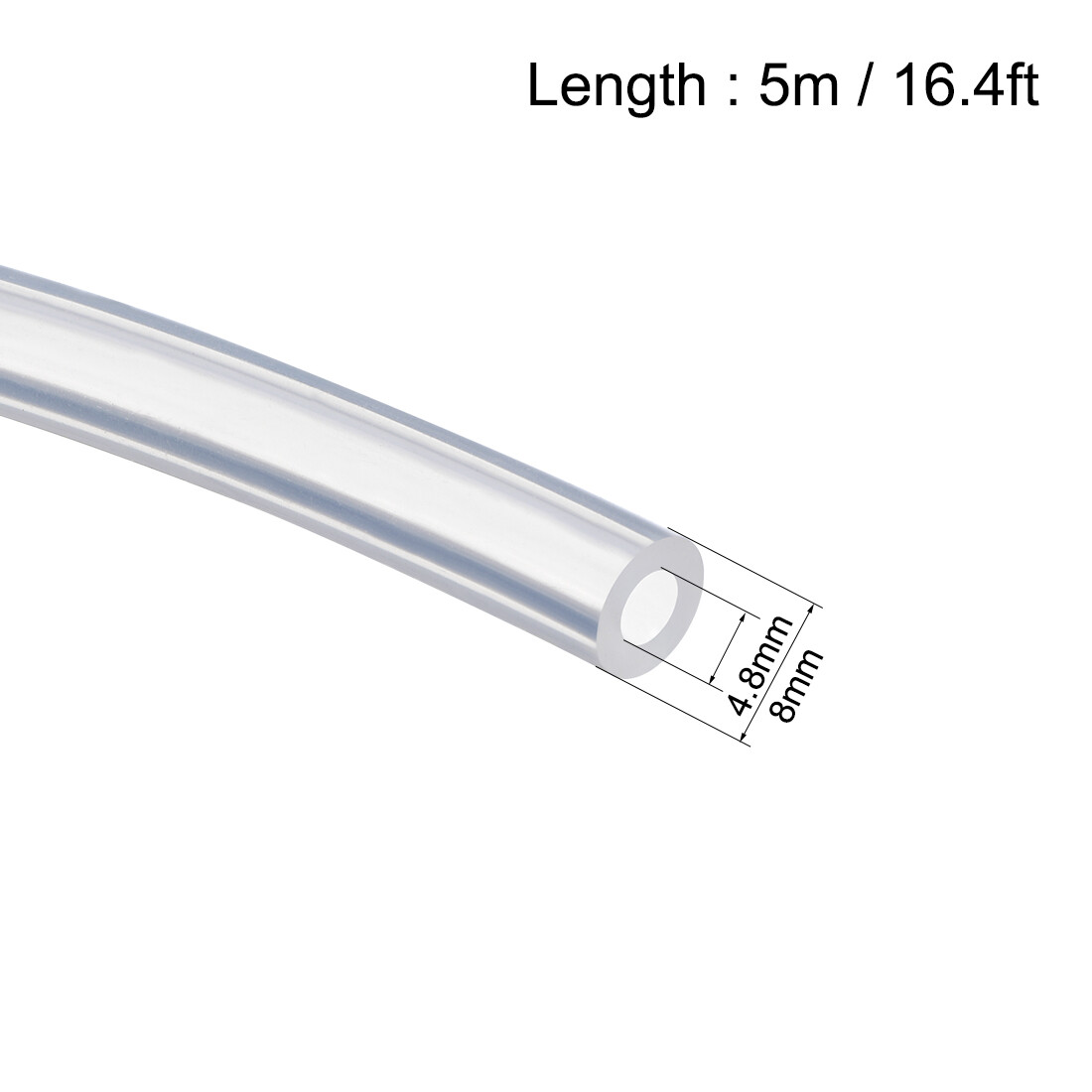 Rebower Silikonschlauch Lebensmittelecht – 4,8mm  Produktbild-Vorschau 6
