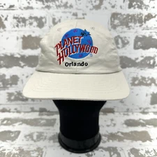 Planet Hollywood Orlando Hat Adult Beige 100% Cotton Snapback Embroidered