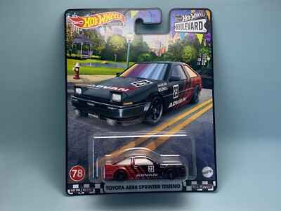 2023 Hot Wheels Boulevard Mix R Card # Toyota AE86 Sprinter Trueno