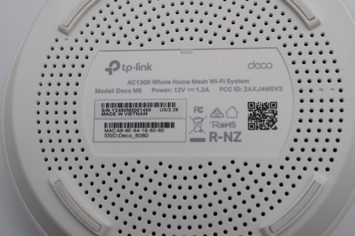 TP-Link Deco M5 AC1300 Whole Home Mesh Wi-Fi System Single Unit w/o Power Cord - Photo 2/3