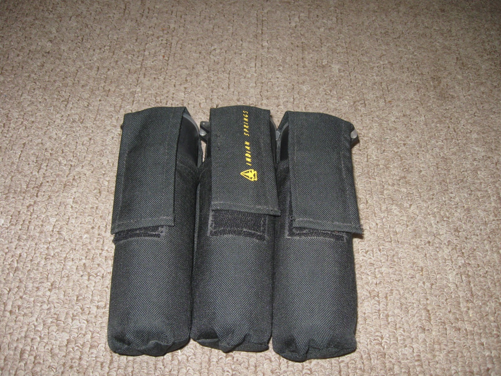 INDIAN SPRINGS Paintball Pod Belt Harness With 3 VIEWLOADER Pods CDE