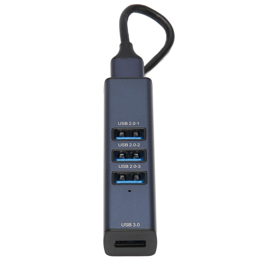 4-Port USB 3.0 Hub with 5Gbps Speed, Hot-Swappable & Storage Slot