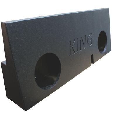 King Boxes dual 10'' 05-15 Toyota Tacoma Crew Cab behind Seat Sprayed Sealed Box