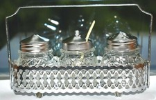 Midcentury Vintage Serving Set Salt, Pepper Shakers Sugar Jam Pot, Spoo &  Tray