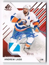 2016-17 SP Game-Used Red Spectrum Premium Autograph Stick #11 Andrew Ladd 01/15