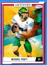 2024 Sage Artistry Football Red Parallel Michael Pratt #46 Green Bay Packers