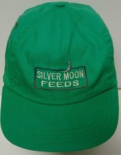 1980s Old Vintage SILVER MOON FEEDS Hat Missouri FARM HAT CAP MADE IN USA