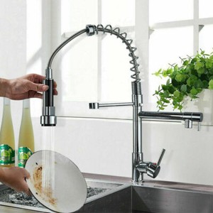 spring neck mixer tap