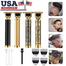 Portable electric hair clipper men's beard trimmer T-shaped blade design