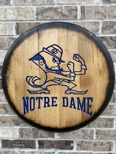 Notre Dame Wood Sign, Wall Art, Fighting Irish, College Football Fan, Barrel