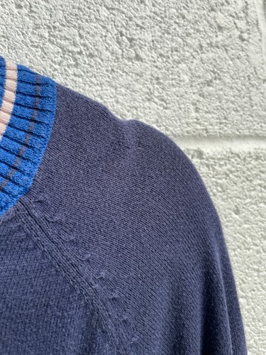 BANDE STUDIO Viper Crew Knit in Navy LS Size 14 AU RRP 179 WITH DEFECTS - Picture 4 of 7