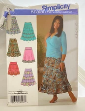 #4283 Simplicity Misses Skirt Sewing Pattern Size 10-18