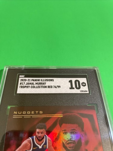 2020-21 Panini Illusions Trophy Collection Red /99 Jamal Murray #17 SGC 10! - Picture 3 of 4