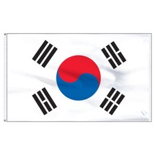 5'x8' South Korea Korean Flag Super-Poly 5x8 foot 150D Super Polyester Banner