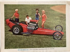 Hot Rod Showcase 1962 Print Ad Black Greer Chrysler Hemi Powered Fuel Dragster Hot Rod Showcase 1962 Print Ad Black Greer Chrysler Hemi Powered Fuel Dragster