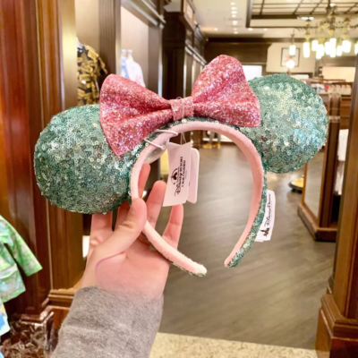 Disney Parks Bow Sequins Rare Mickey Minnie Mouse Ears Pink Sugar Rush Headband Headband Disney main image 2