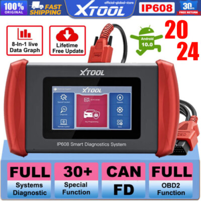 XTOOL IP608 Auto OBD2 Full System Diagnostic Scanner Code Reader CANFD 30+ Reset
