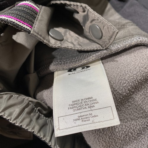 Salomon Ski Jacket Womens Small 8 10 UK Black 3-in-1 Outdor Hiking Coat Hooded - Picture 12 of 15