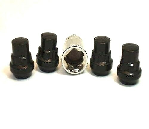 4 Pc TOYOTA TACOMA BLACK LOCKING LUG NUTS AFTERMARKET WHEEL LOCKS # 20705BK - Picture 1 of 3