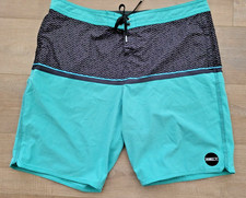 O Neill Men s HyperFreak Geometric Stretch Surf Board Shorts Swim Trunks size 38