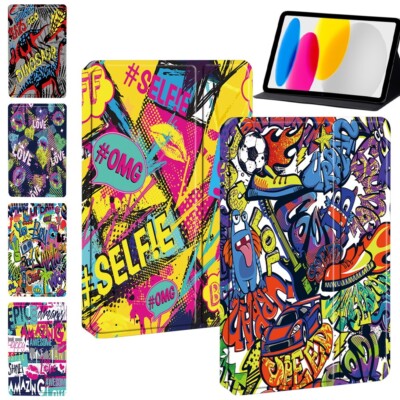 Bedruckte Leder Flip Ständer Etui Abdeckung für Apple iPad 10. Gen (2022) 10,9''
