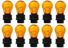 10x 3156 Amber Stock Tail Light Rear Brake Stop Turn Signal Lamps Bulbs 3156na