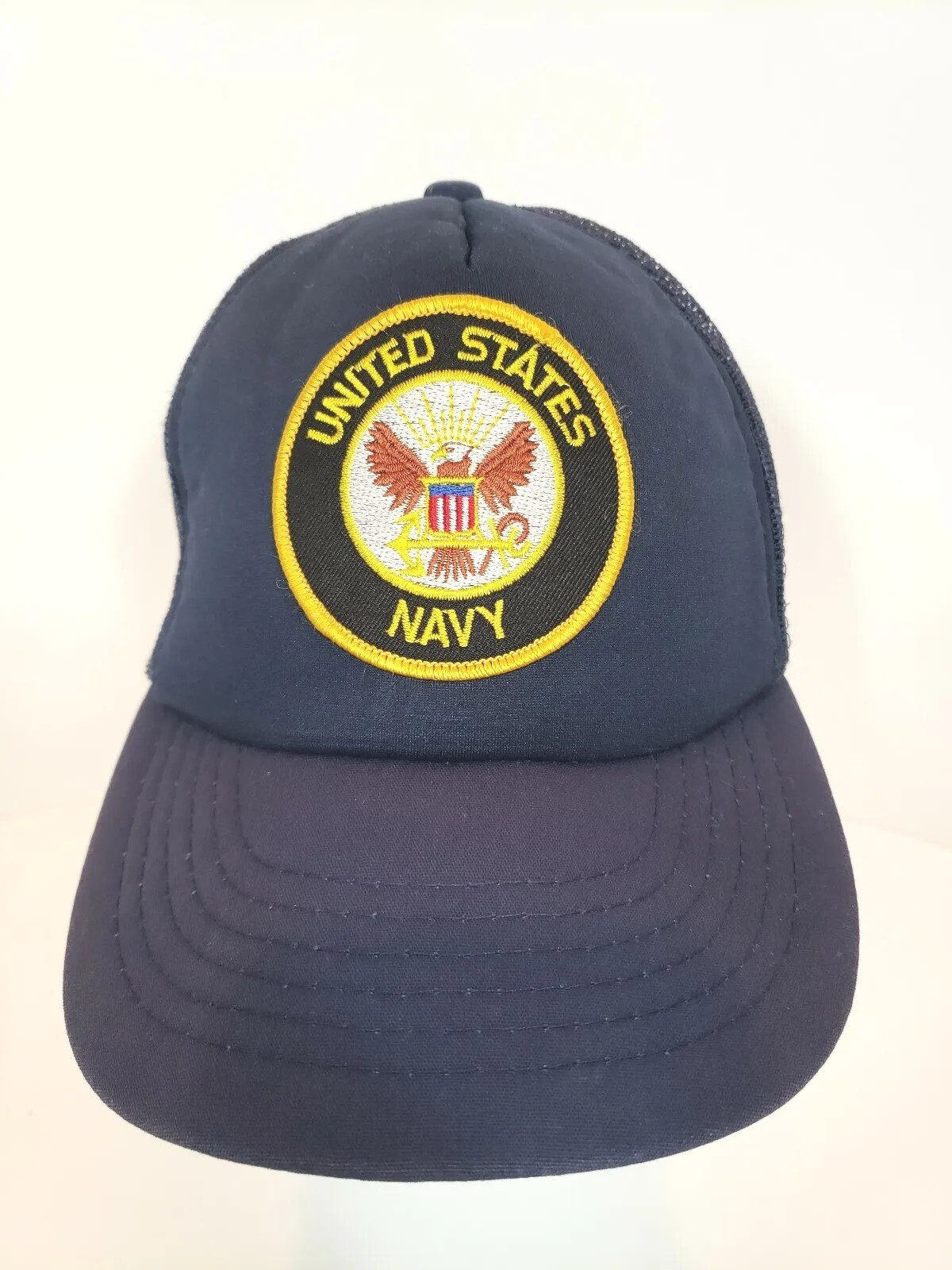 United States Navy Mesh Back Snap Back Baseball Truckers Hat