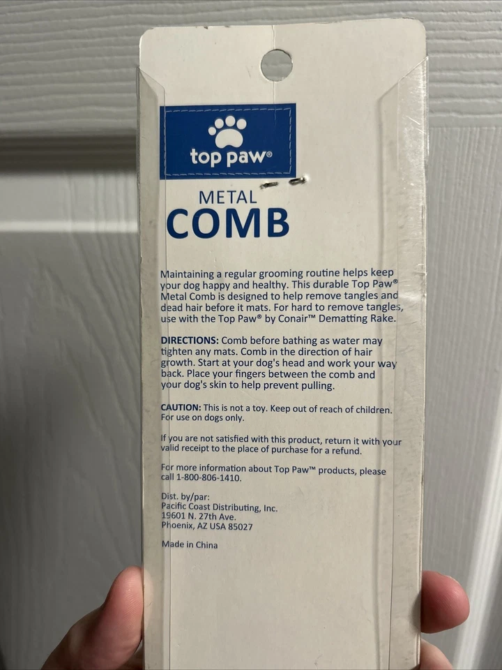 顶爪大梳宠物头发长发品种两个长度牙齿圆头 — 第 2/2 张图片