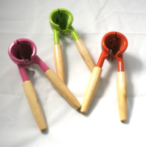 Wsm Nussknacker 3 In 1 Color Mit Holzgriff 18Cm FlaschenöFfner Korkenzieher-image